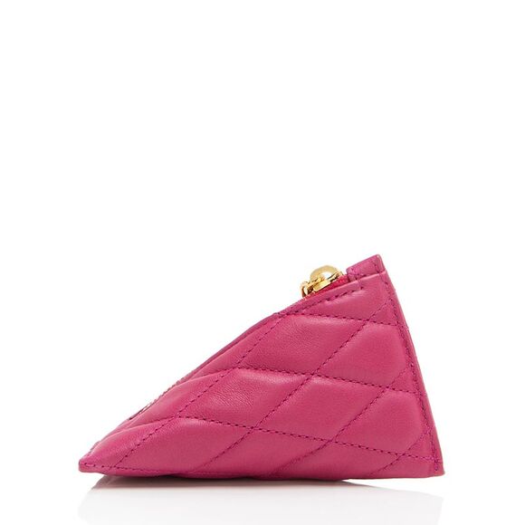 Saint Laurent Quilted Lambskin Triangle Charm - Picture 3 of 9